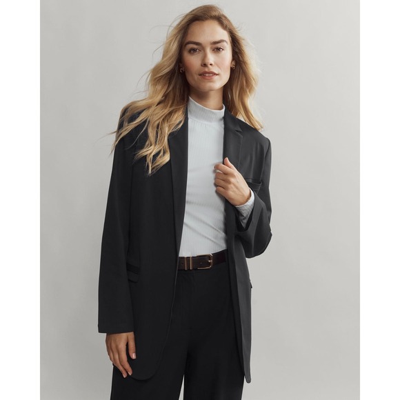 NWT Rhone‎ Black Commuter Blazer Jacket XXL Business Casual Career Minimal Work - Picture 1 of 15